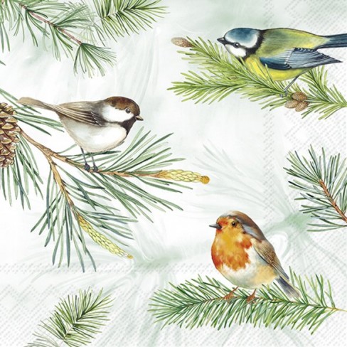 Коктейлни салфетки 20бр Charming Birds